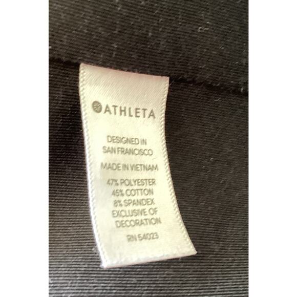 Athleta Matching Set XS/S Soft Black Stripe Fall Athleisure Sporty Travel Outfit - Picture 11 of 12